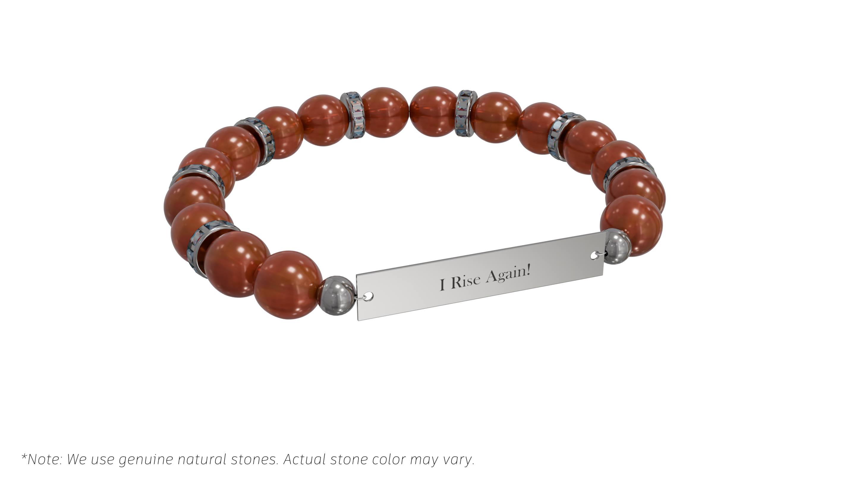 Positive Perspective Carnelian Stone Bracelet-Confidence