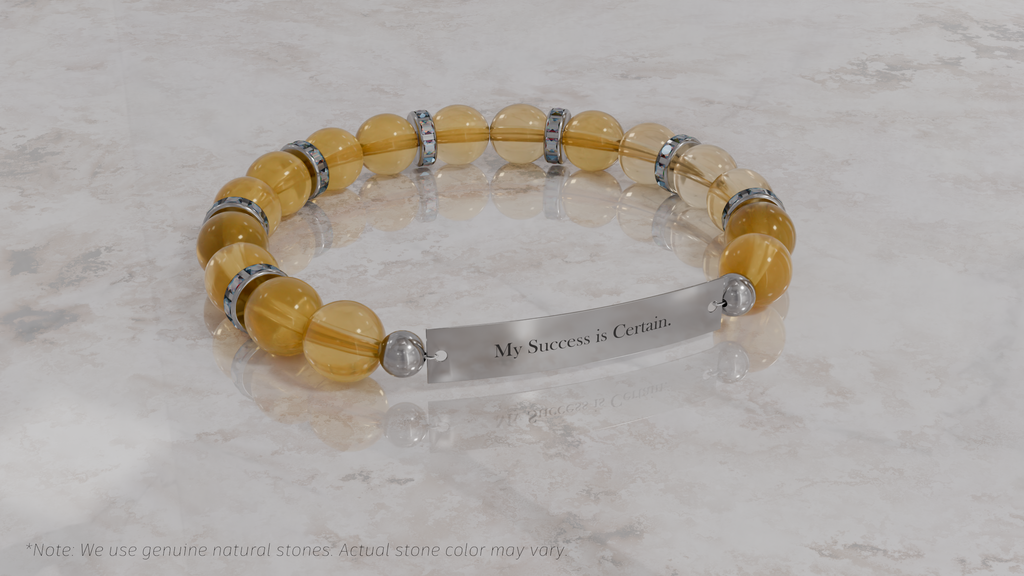 Positive Perspective Citrine Energy Stone Bracelet-Wealth