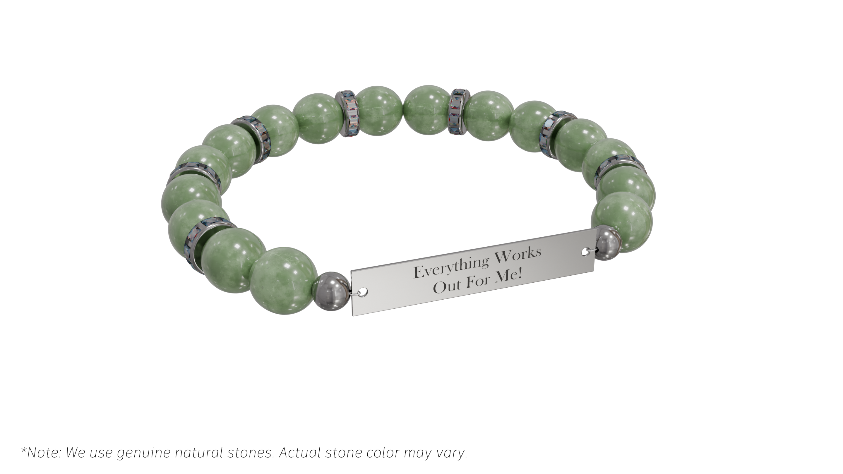 Positive Perspective Green Aventurine Stone Bracelet-Luck