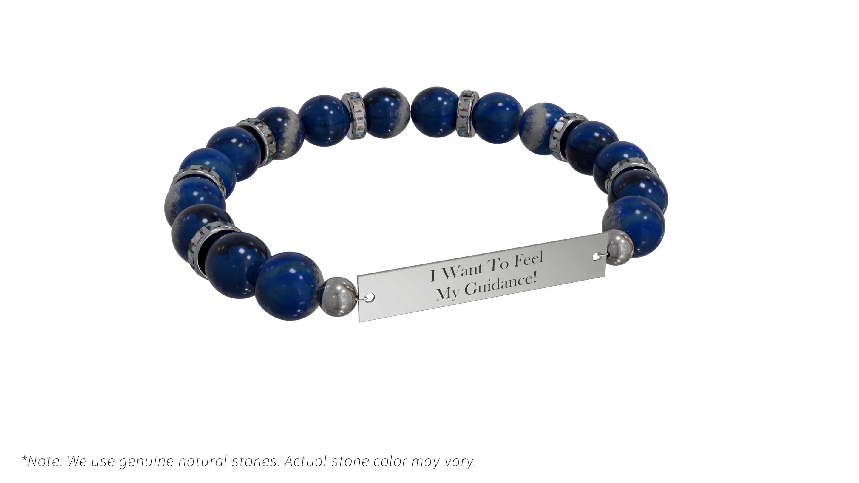 Positive Perspective Lapis Lazuli Stone Bracelet-Wisdom