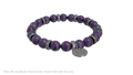 Positive Perspective Amethyst Stone Bracelet- Calmness