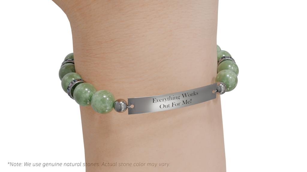 Positive Perspective Green Aventurine Stone Bracelet-Luck