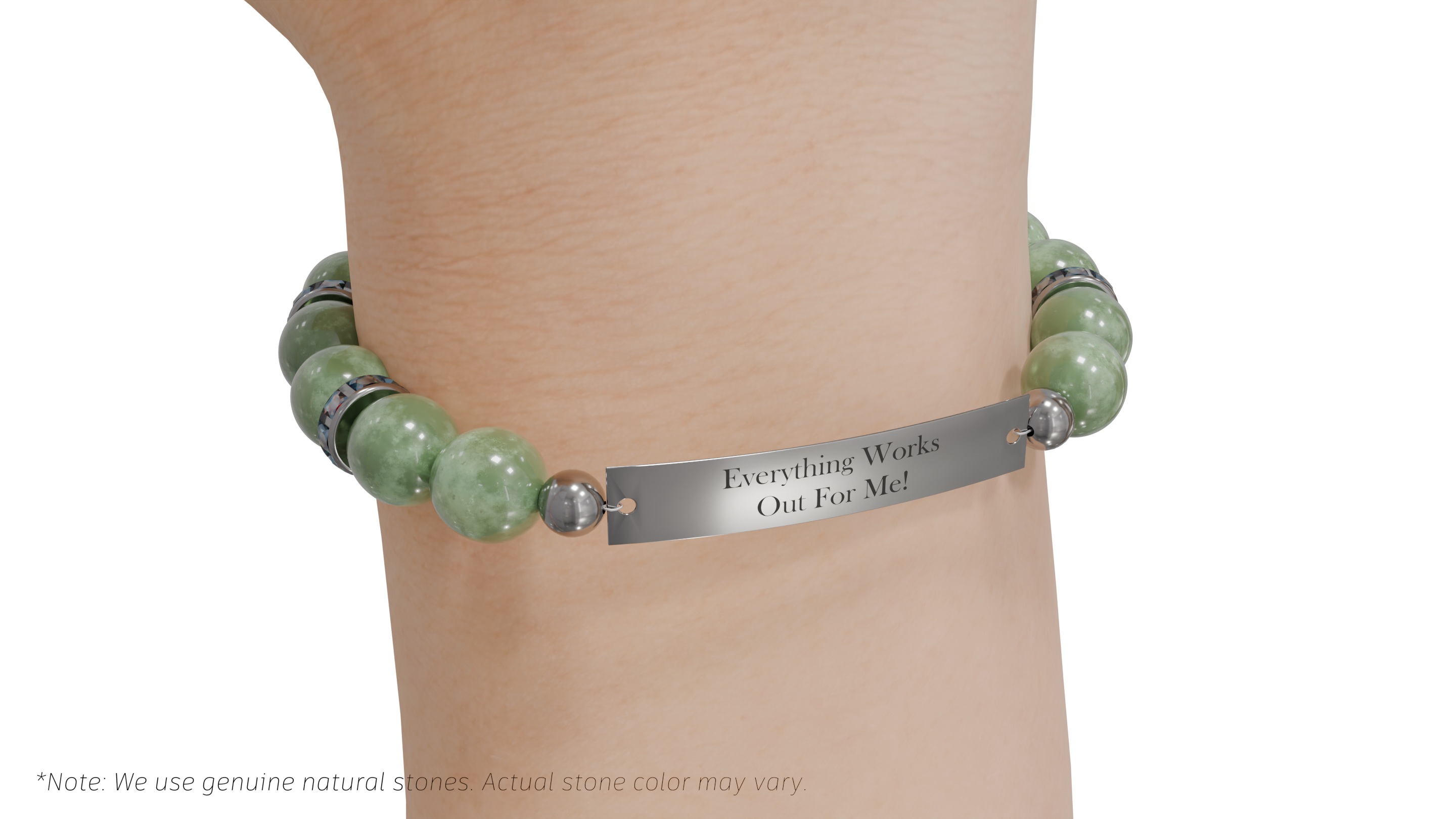 Positive Perspective Green Aventurine Stone Bracelet-Luck