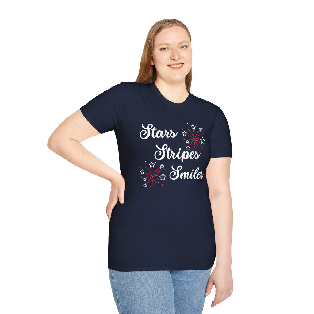 Stars, Stripes & Smiles Independence Day T-Shirt