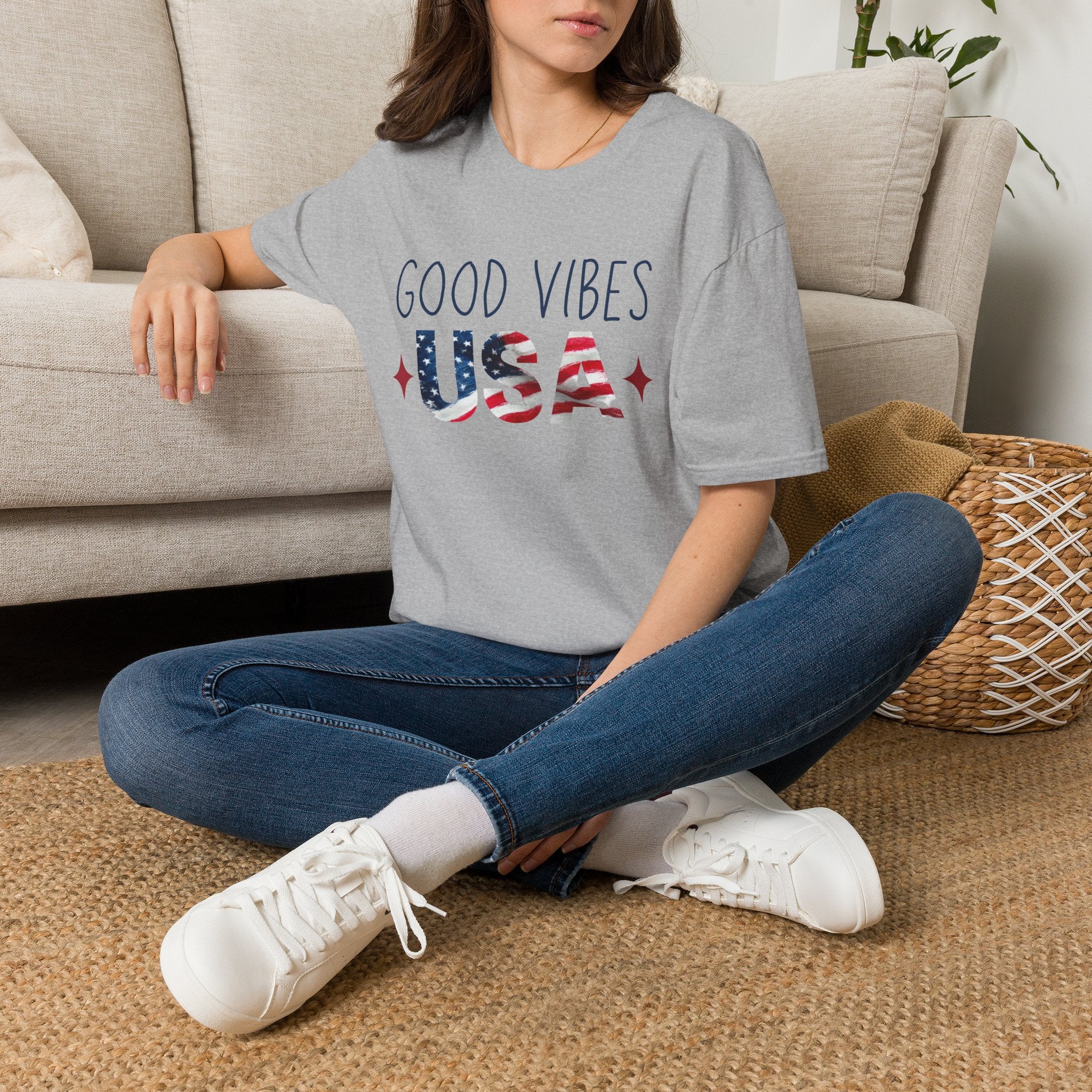 Good Vibes USA Independence Day T-Shirt