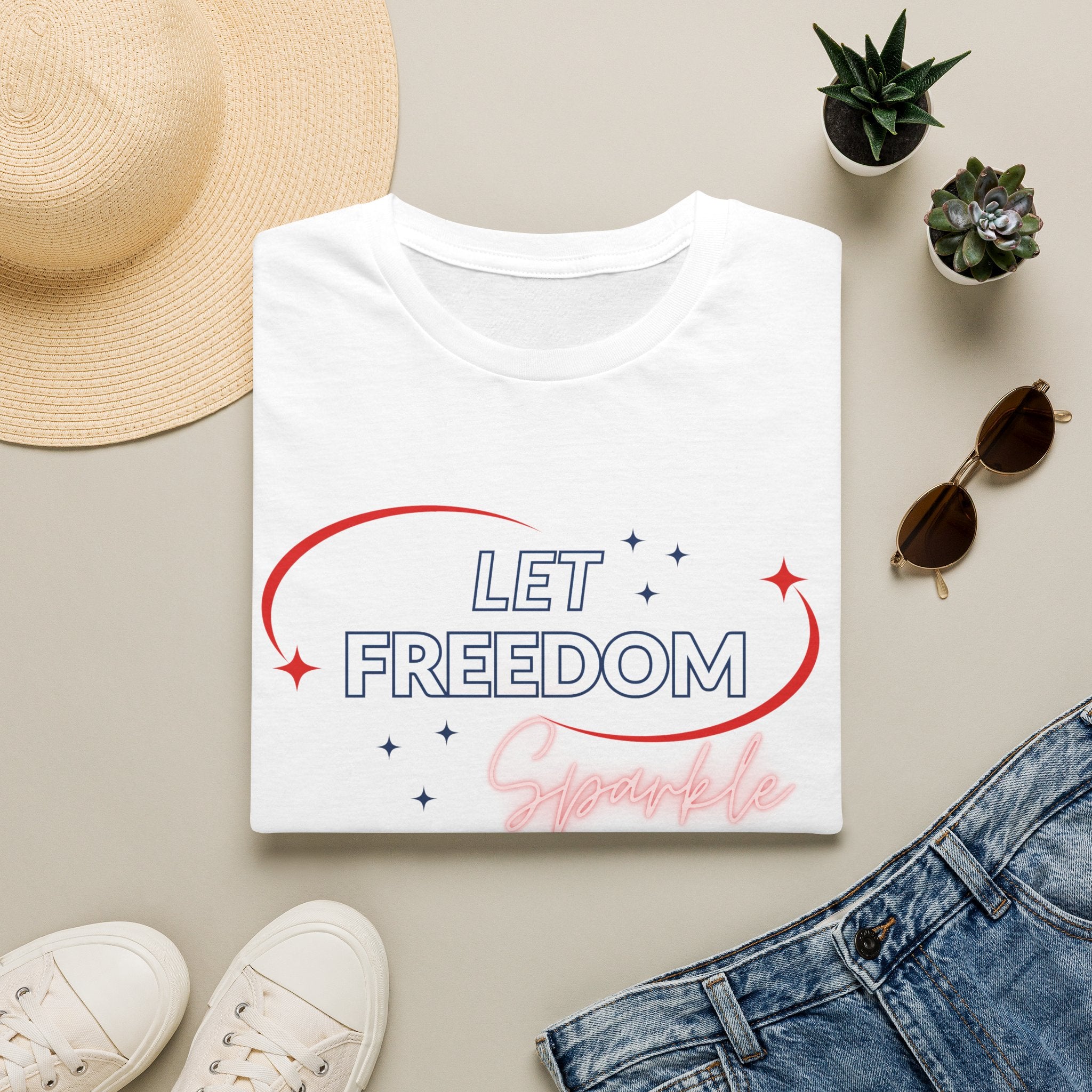 Let Freedom Sparkle Independence Day T-Shirt