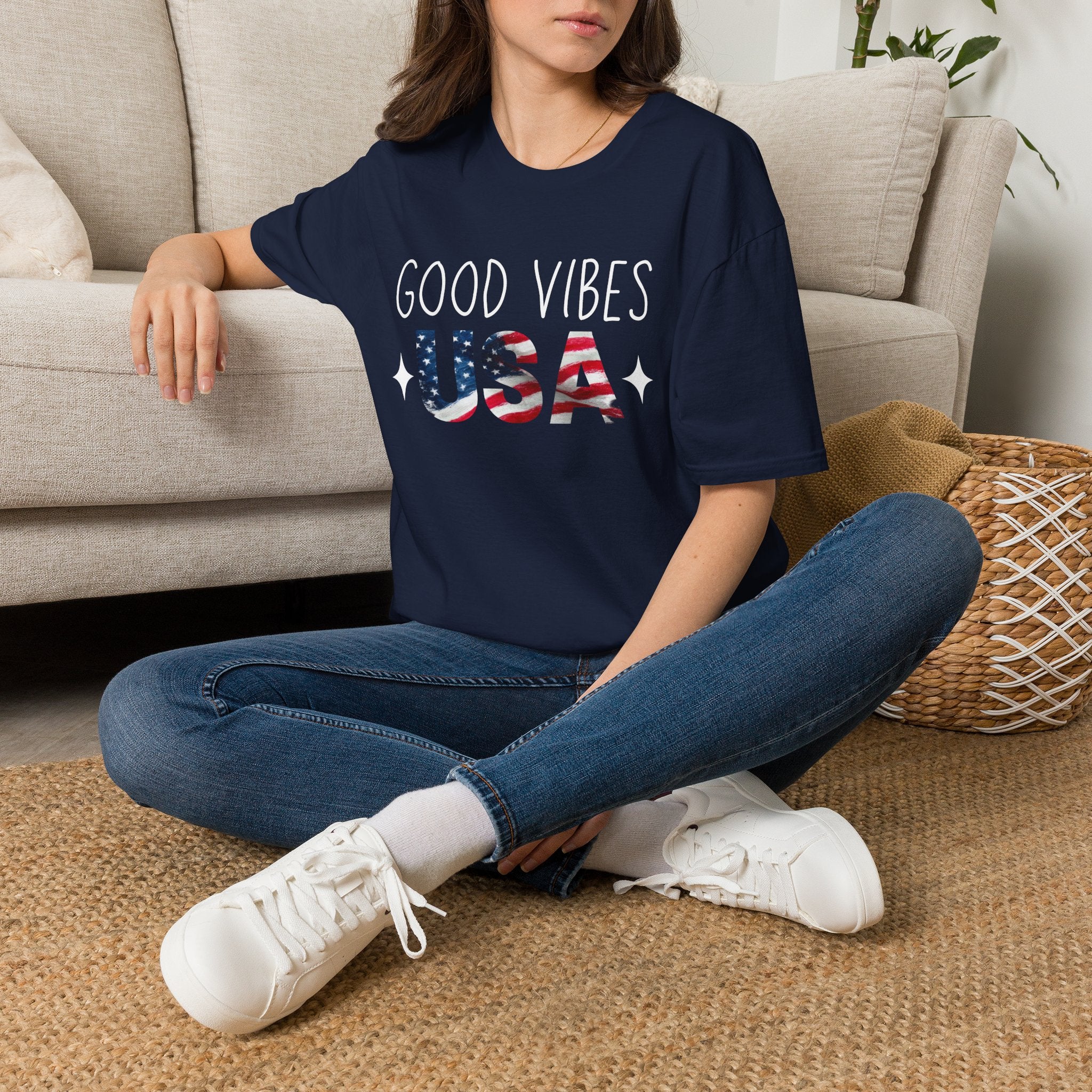 Good Vibes USA Independence Day T-Shirt