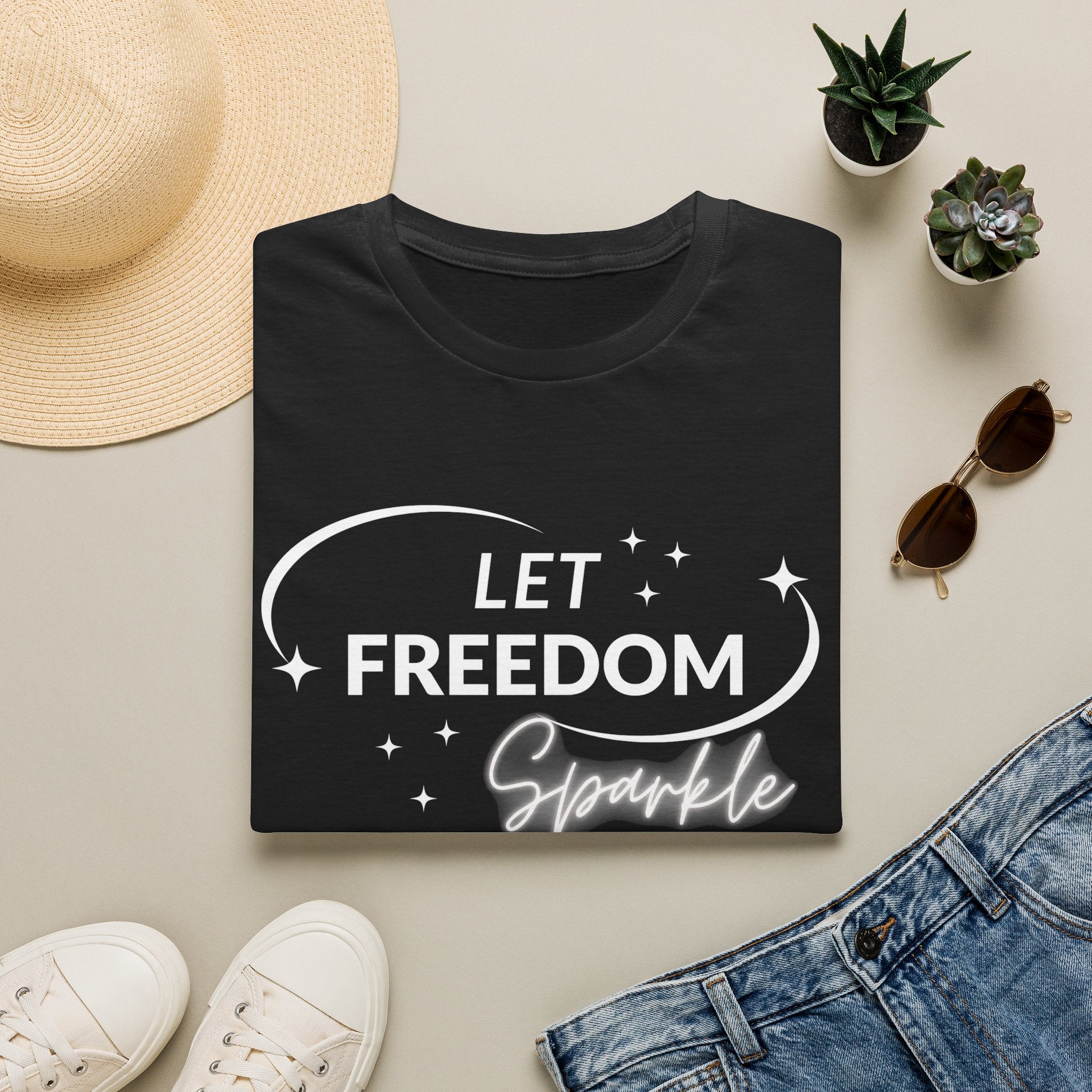 Let Freedom Sparkle Independence Day T-Shirt