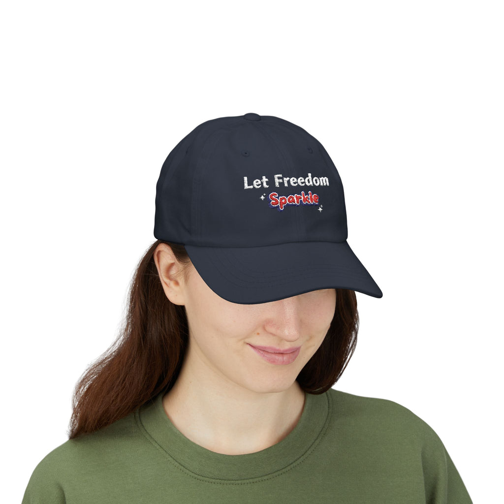 Let Freedom Sparkle Independence Day Dad Cap