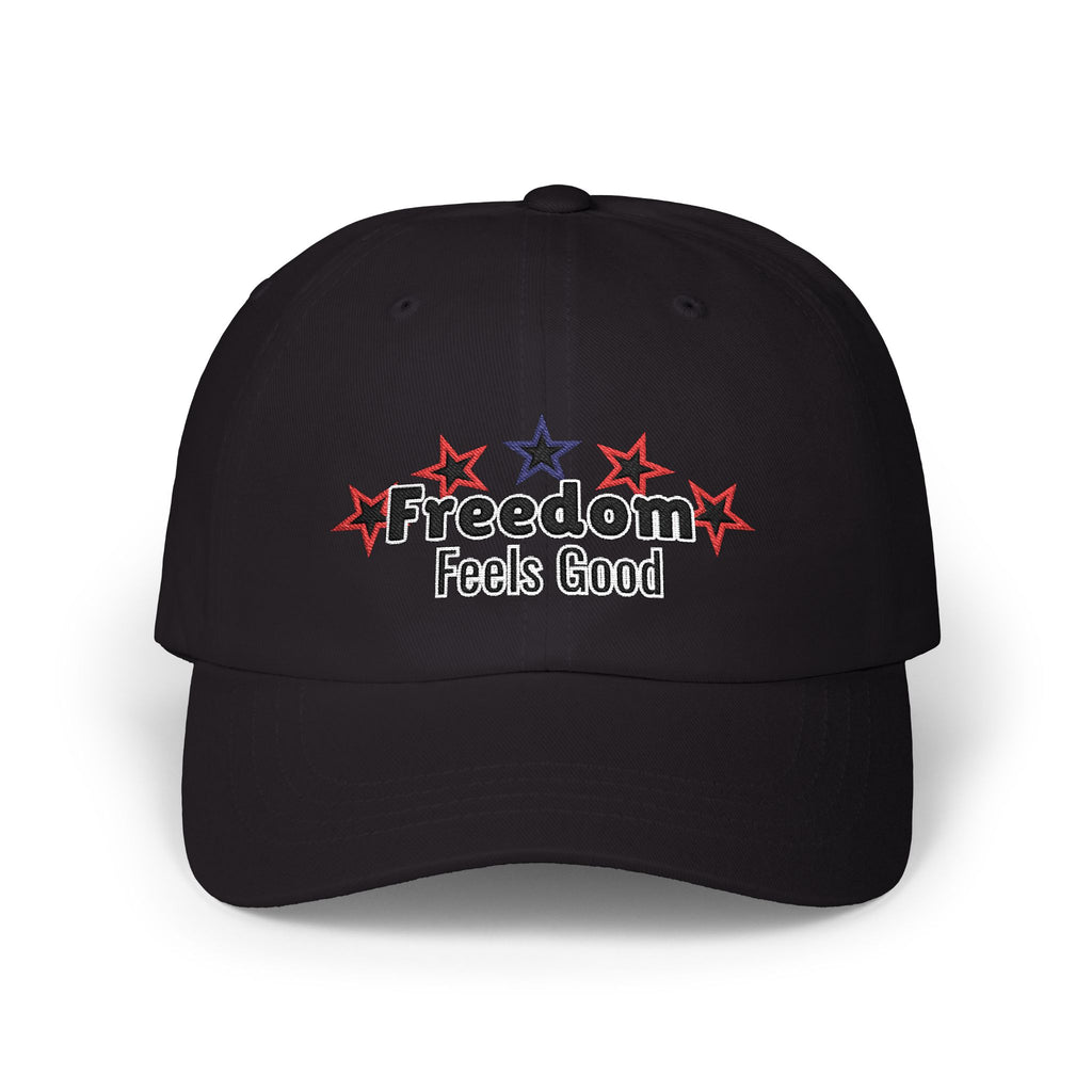 Freedom Feels Good Dad Cap — Independence Day Affirmation Hat