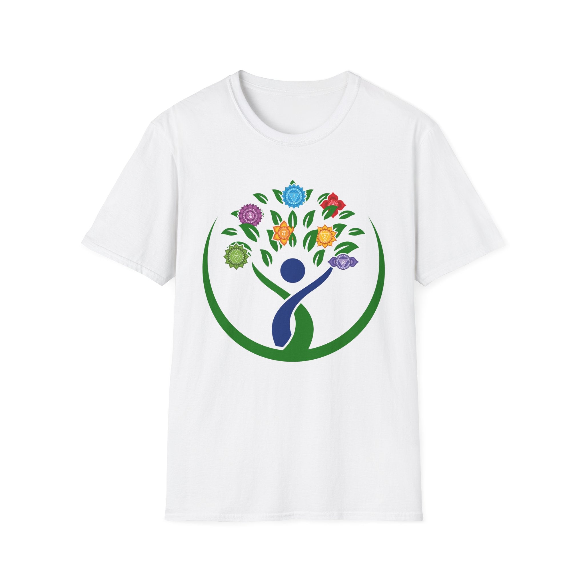 Chakra Tree of Life T-Shirt | Colorful Chakra Stone Design