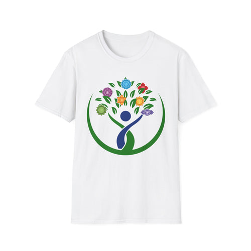 Chakra Tree of Life T-Shirt | Colorful Chakra Stone Design