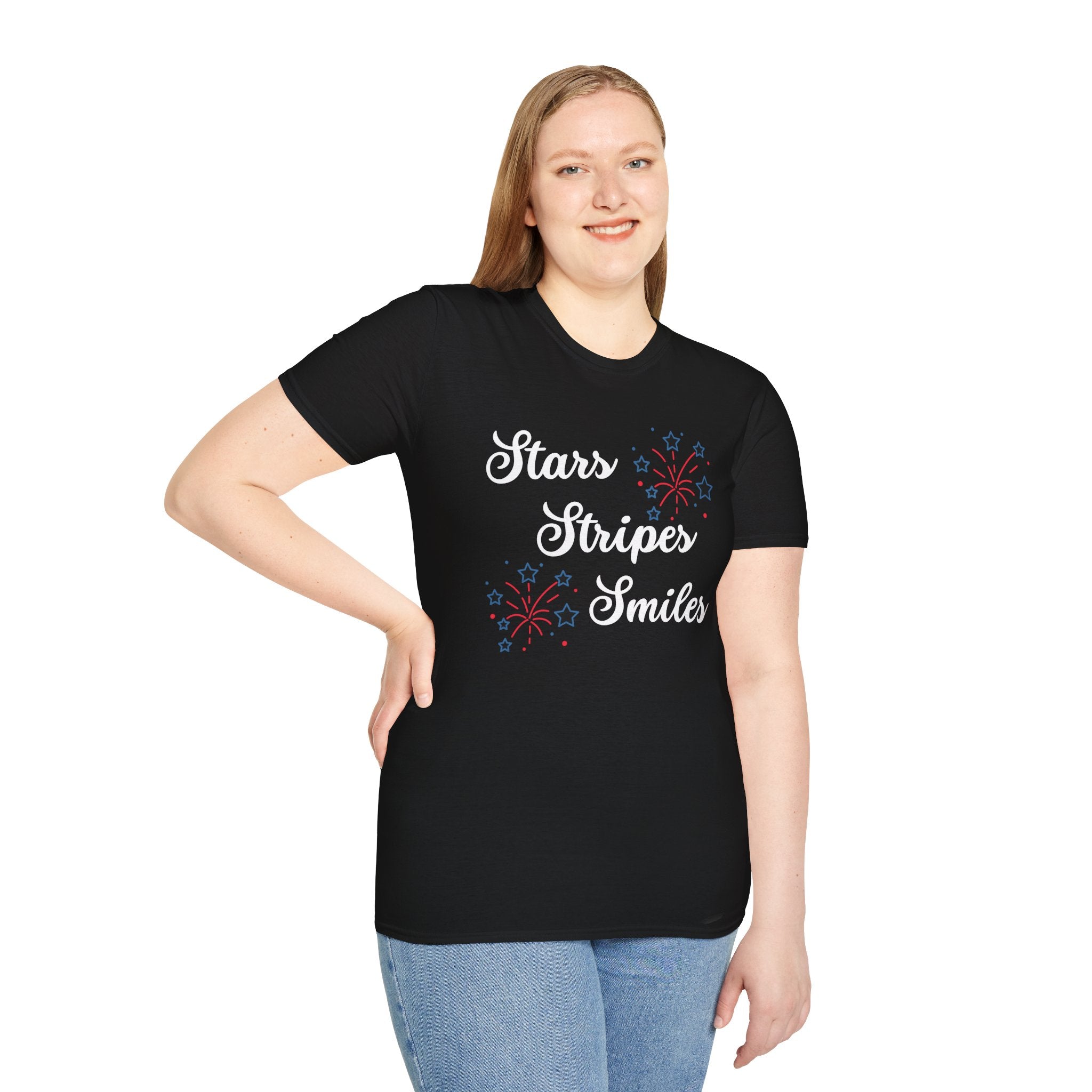 Stars, Stripes & Smiles Independence Day T-Shirt