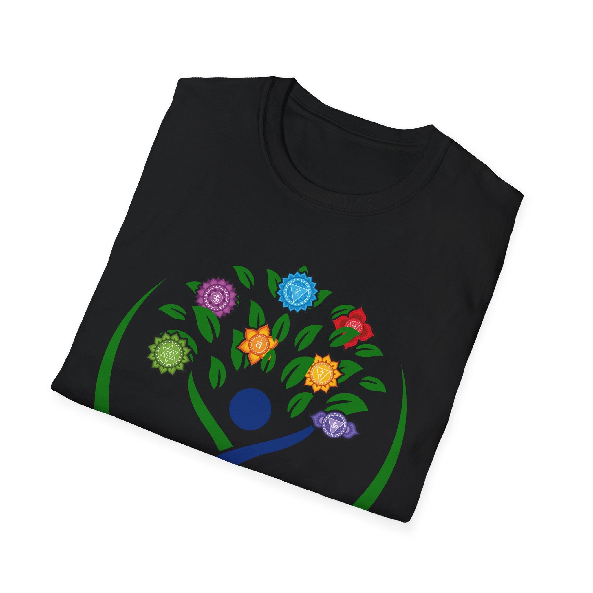 Chakra Tree of Life T-Shirt | Colorful Chakra Stone Design