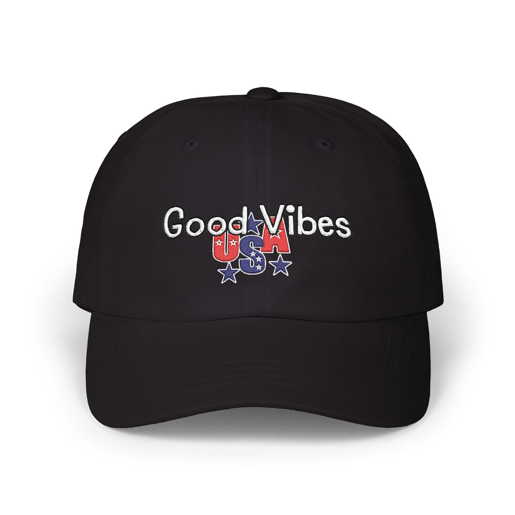 Good Vibes USA Dad Cap — Independence Day Patriotic Hat