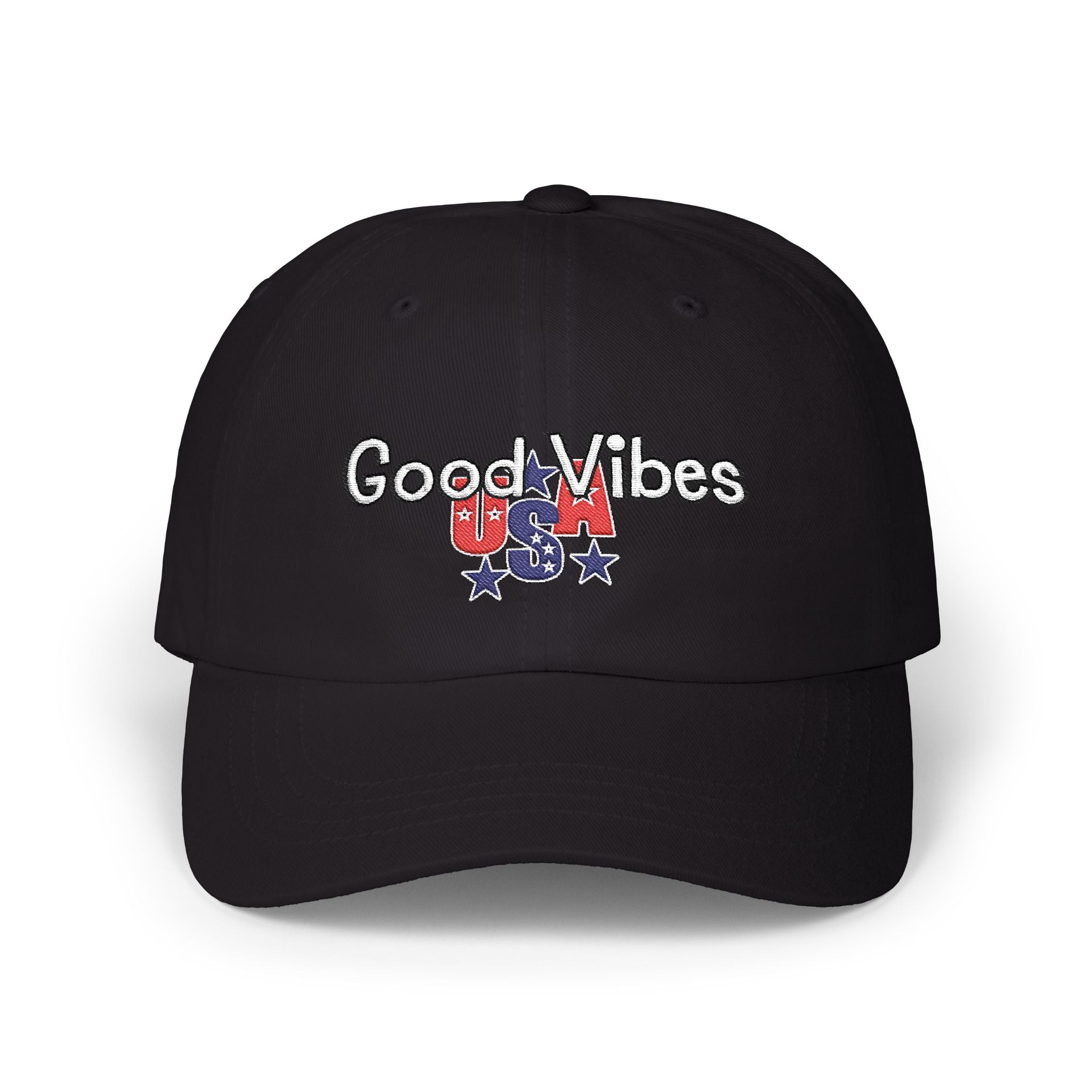 Good Vibes USA Dad Cap — Independence Day Patriotic Hat