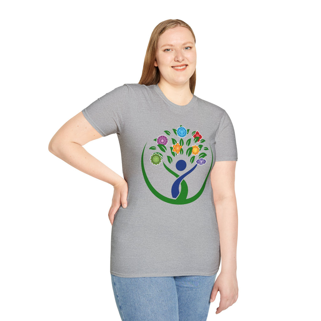 Chakra Tree of Life T-Shirt | Colorful Chakra Stone Design