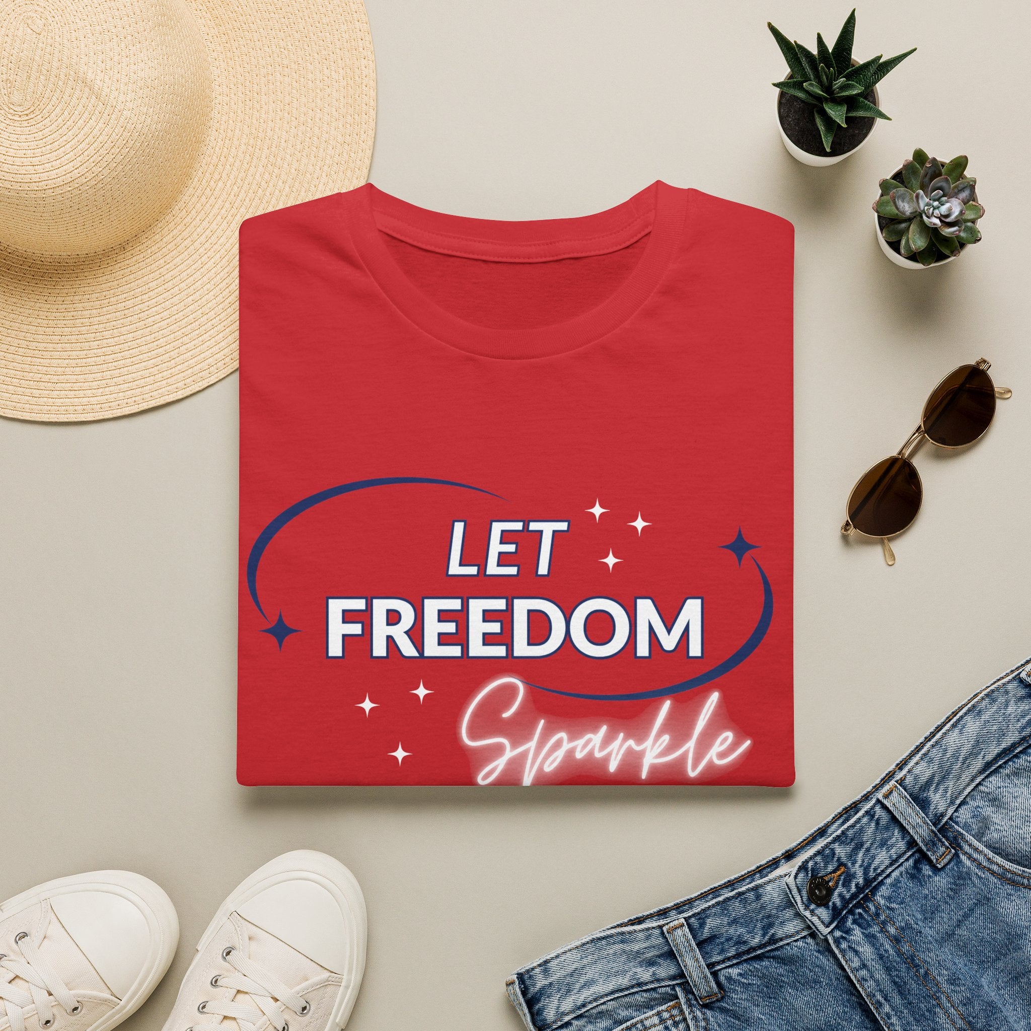 Let Freedom Sparkle Independence Day T-Shirt
