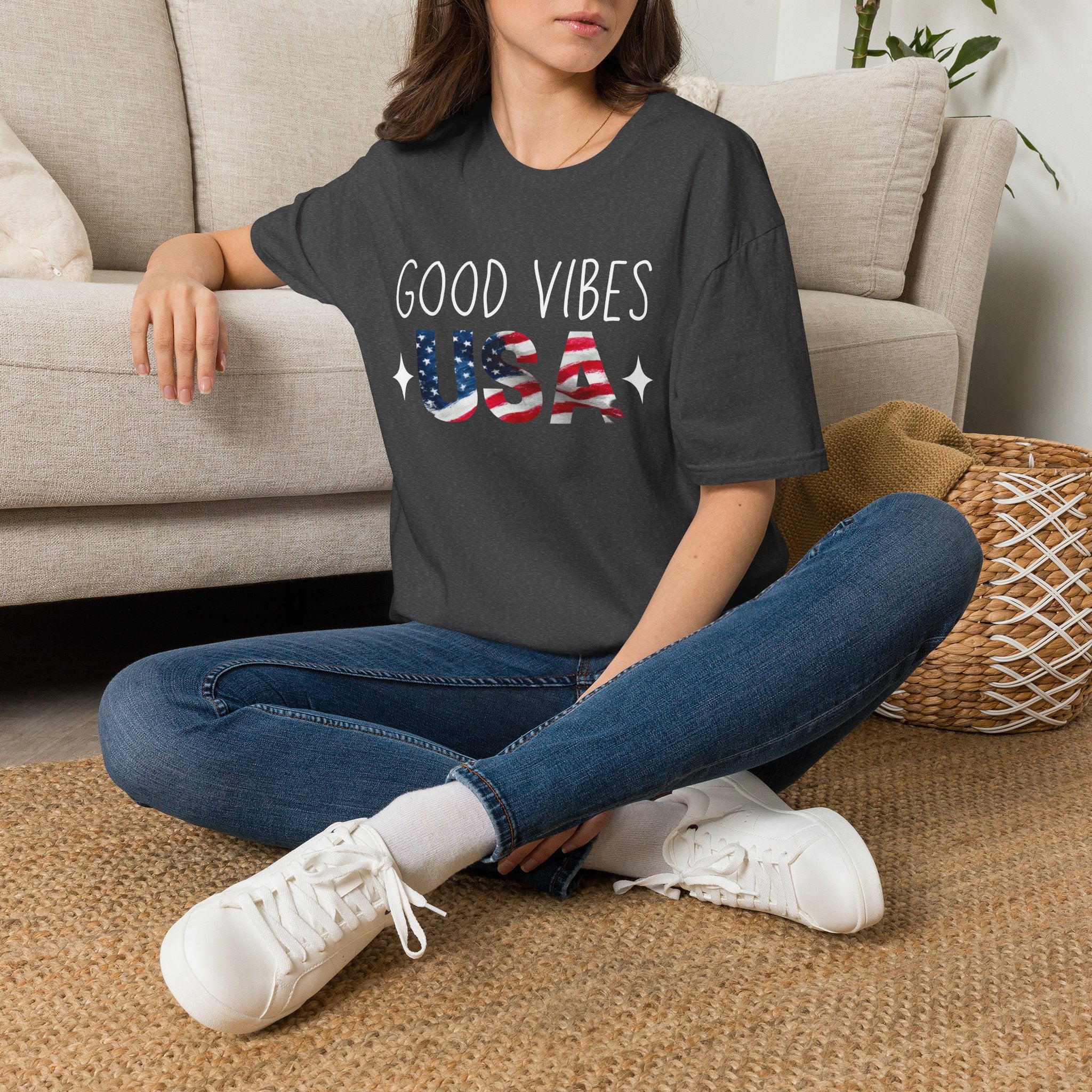 Good Vibes USA Independence Day T-Shirt