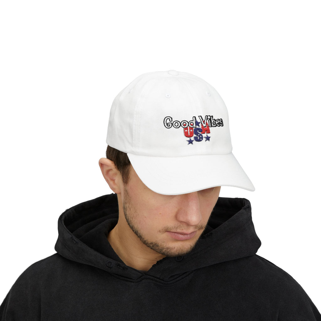 Good Vibes USA Dad Cap — Independence Day Patriotic Hat