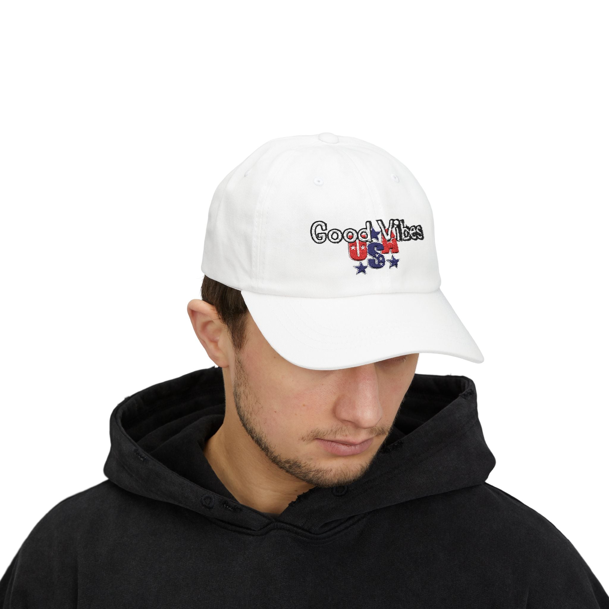 Good Vibes USA Dad Cap — Independence Day Patriotic Hat