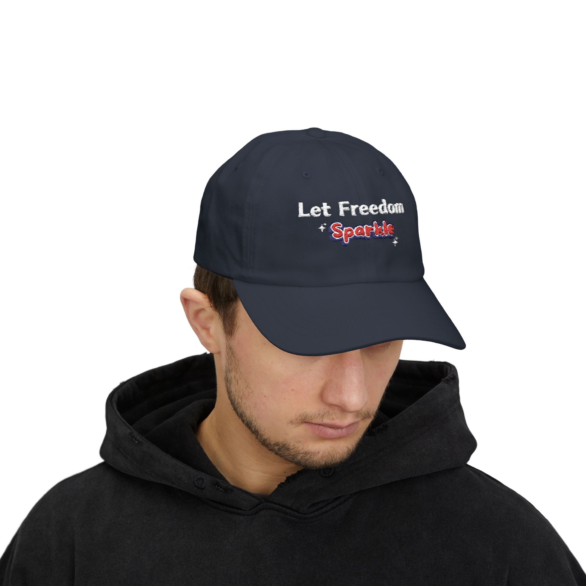 Let Freedom Sparkle Independence Day Dad Cap