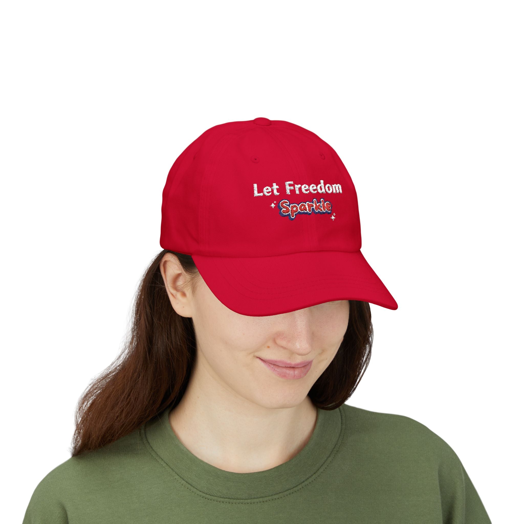 Let Freedom Sparkle Independence Day Dad Cap