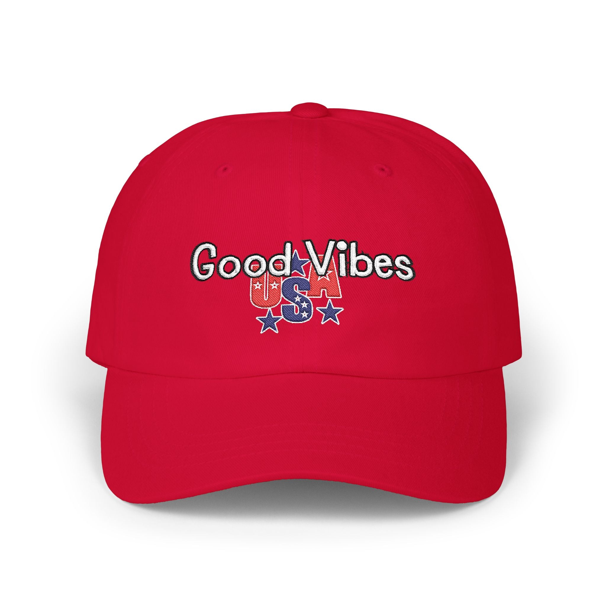 Good Vibes USA Dad Cap — Independence Day Patriotic Hat