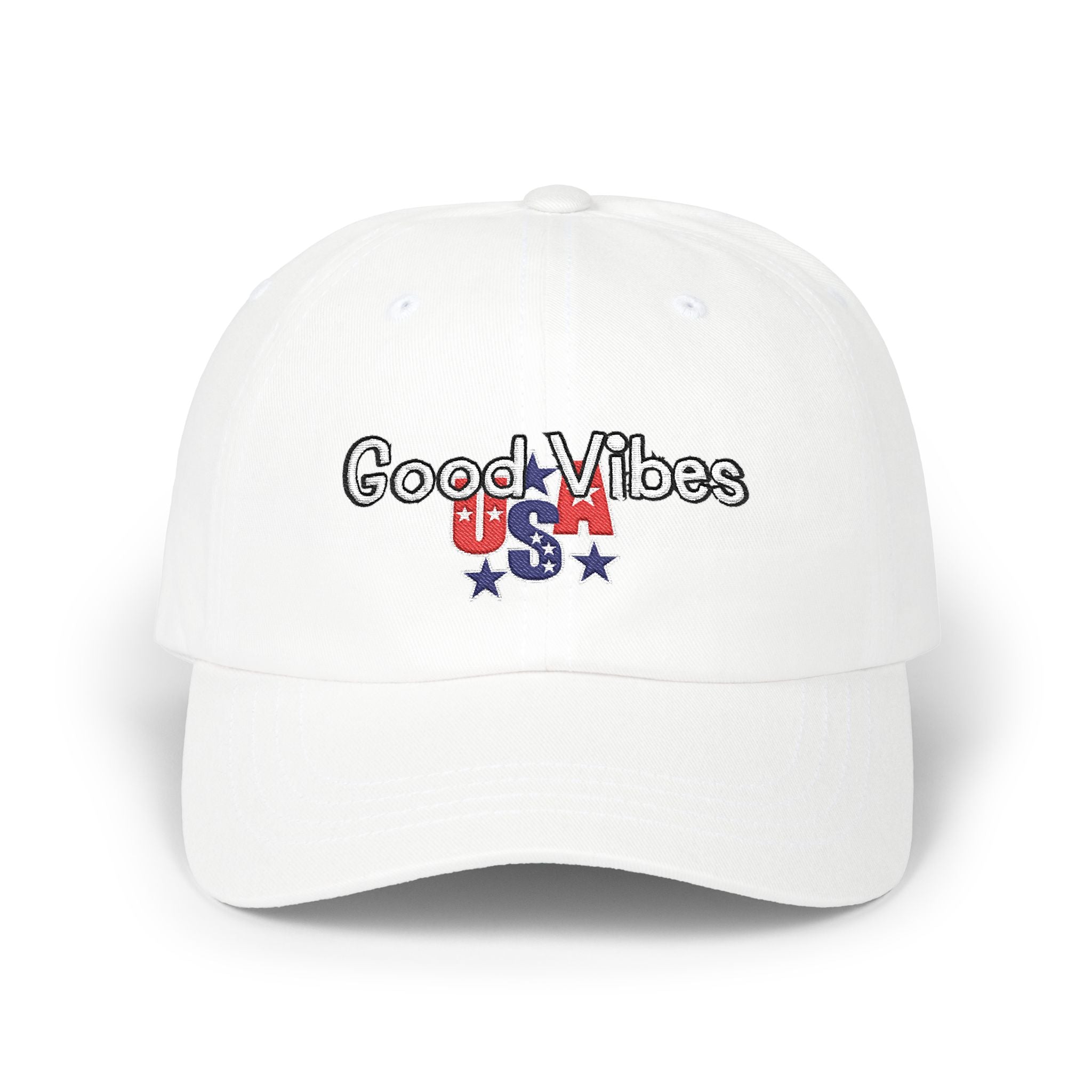 Good Vibes USA Dad Cap — Independence Day Patriotic Hat