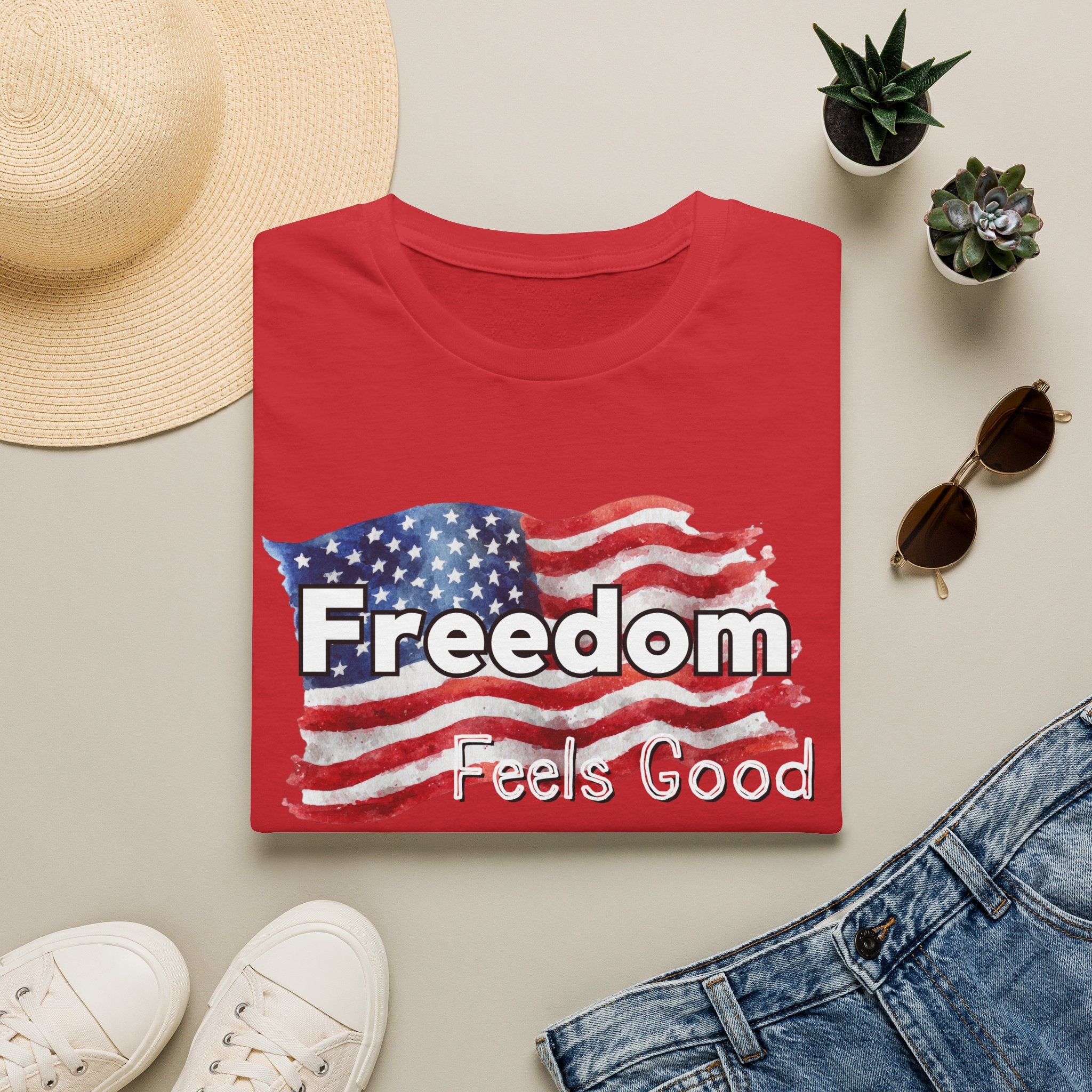 Independence Day 'Freedom Feels Good' T-Shirt