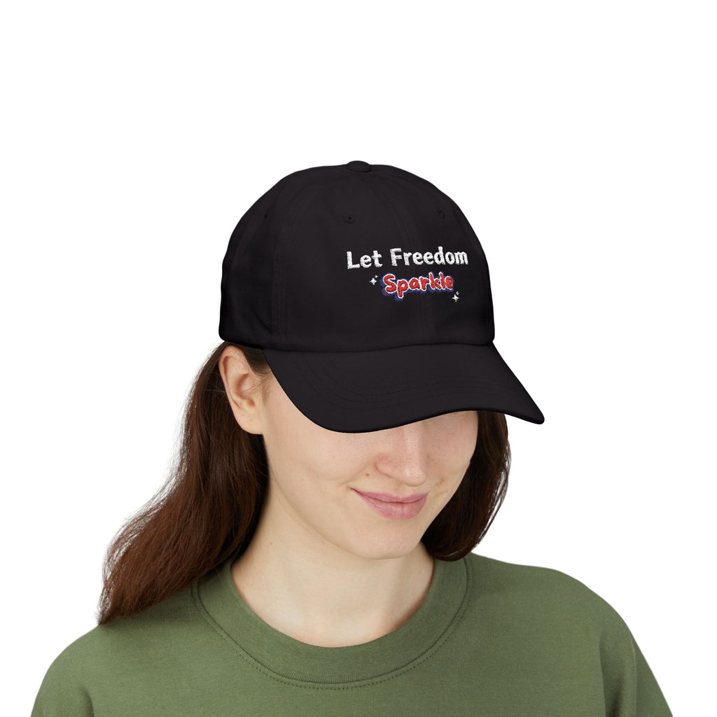 Let Freedom Sparkle Independence Day Dad Cap