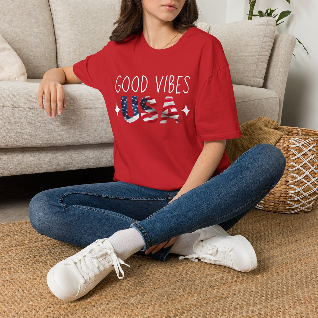 Good Vibes USA Independence Day T-Shirt