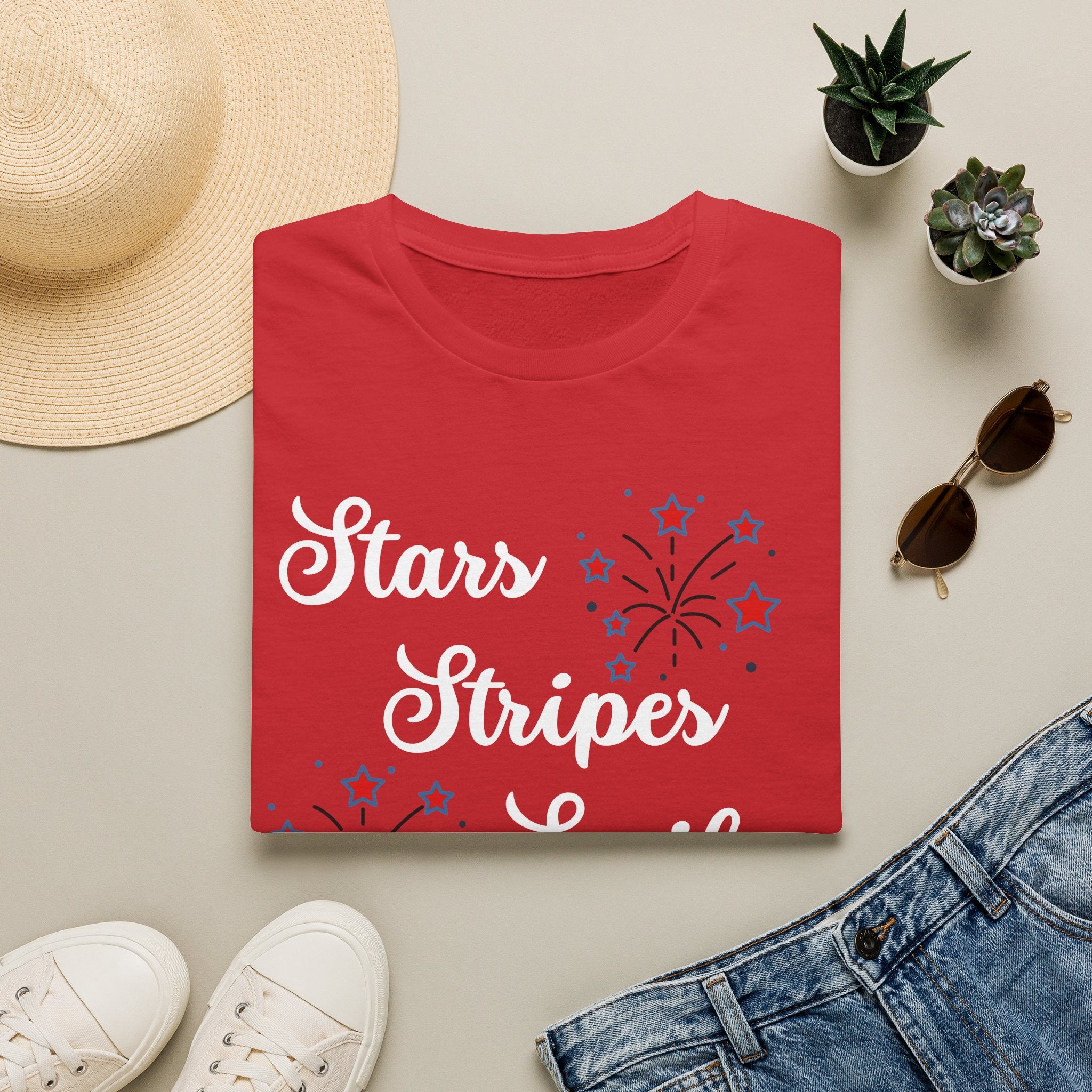 Stars, Stripes & Smiles Independence Day T-Shirt