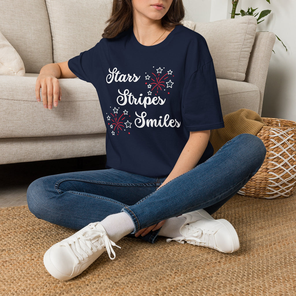 Stars, Stripes & Smiles Independence Day T-Shirt