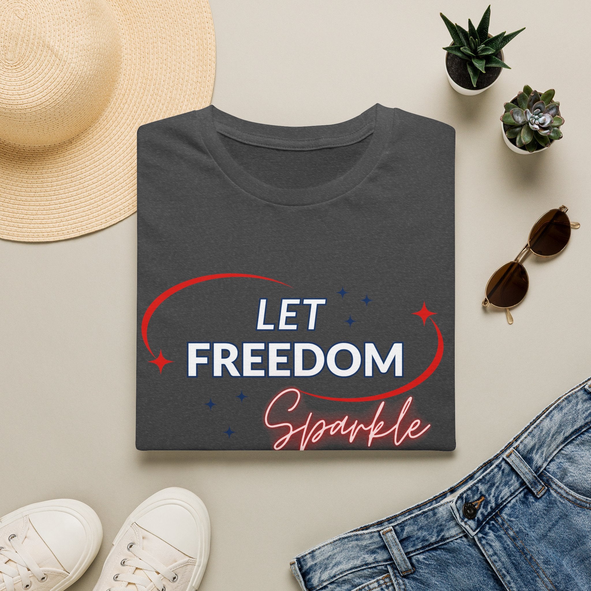 Let Freedom Sparkle Independence Day T-Shirt