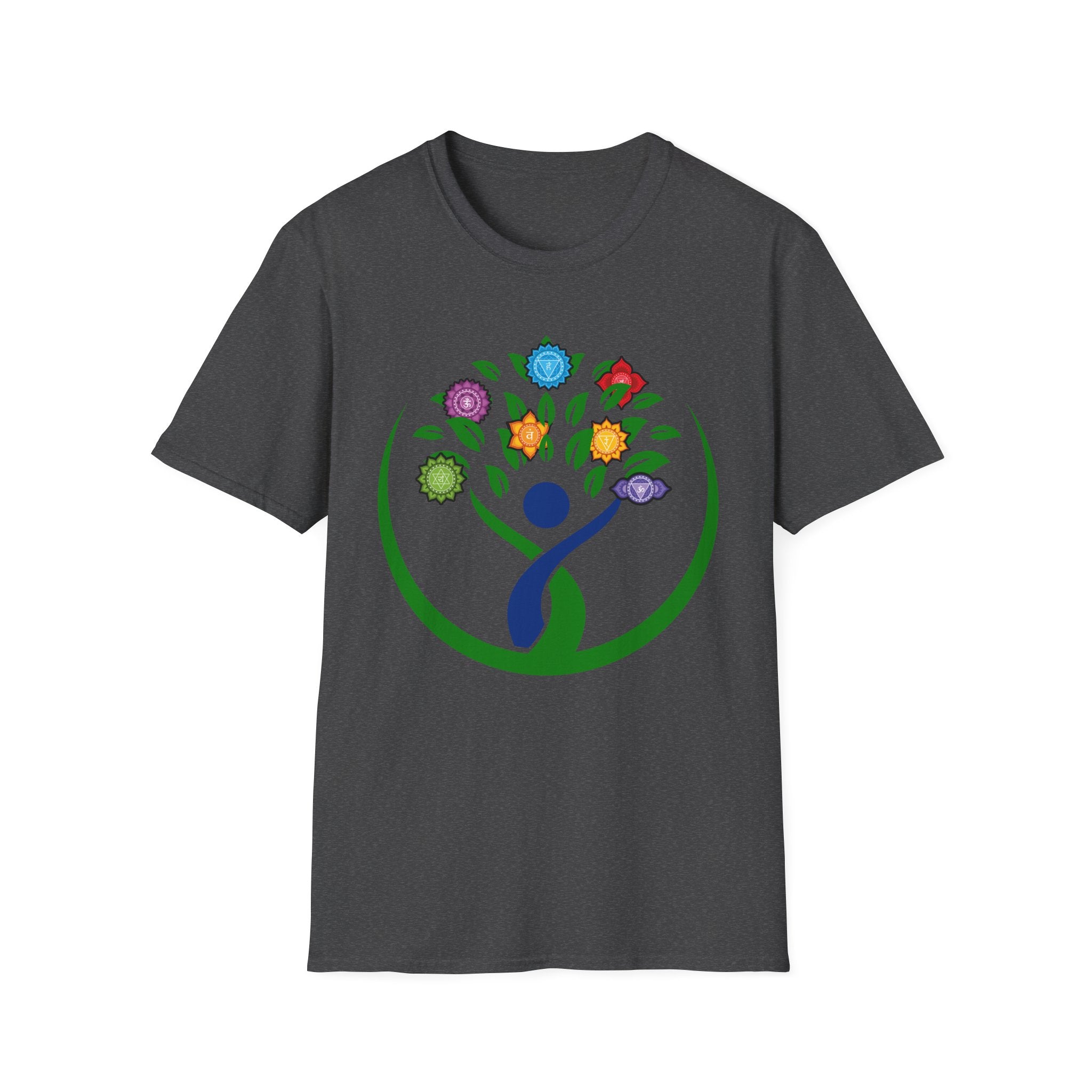 Chakra Tree of Life T-Shirt | Colorful Chakra Stone Design