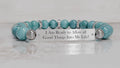 Positive Perspective Ocean Blue Apatite Stone Bracelet- Readiness
