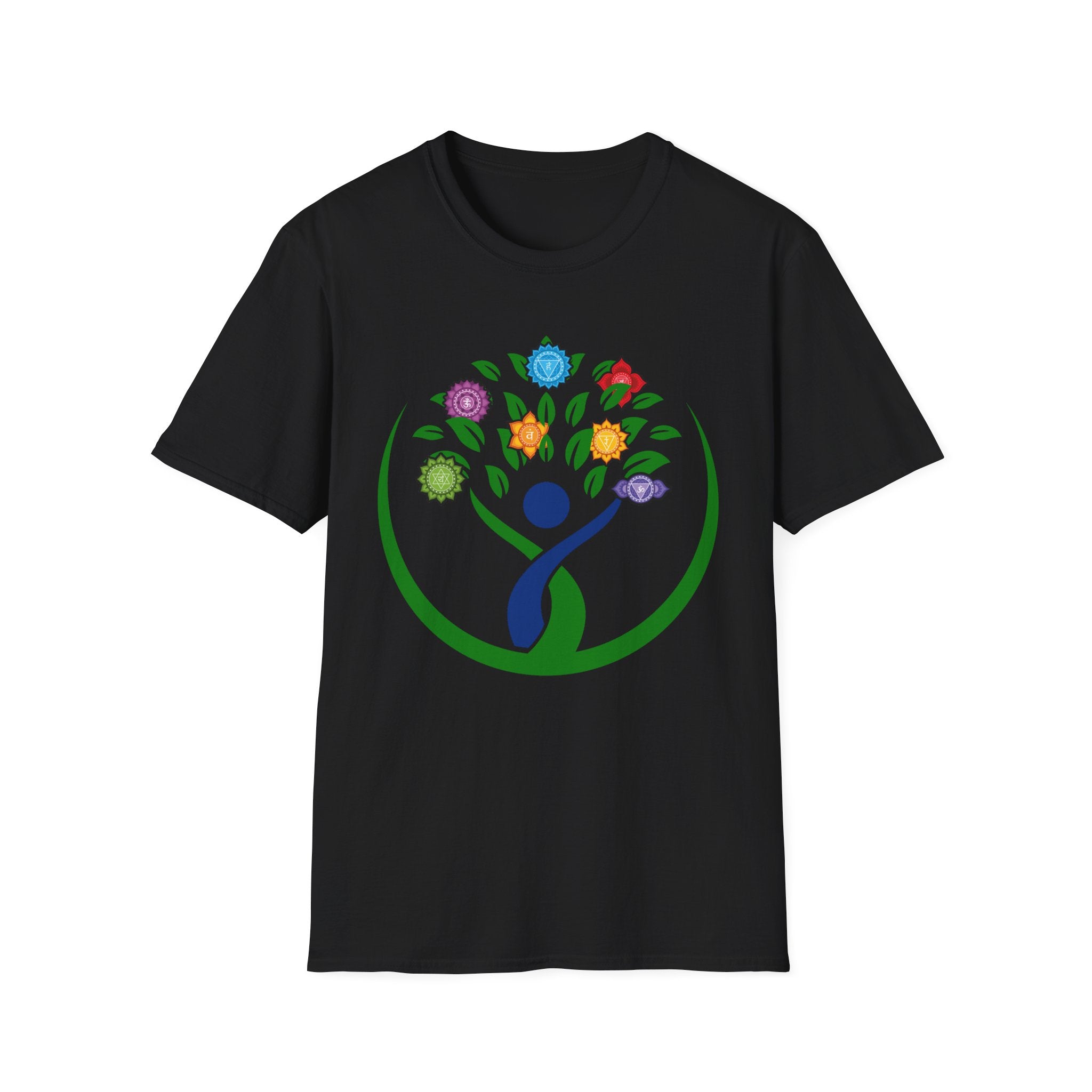 Chakra Tree of Life T-Shirt | Colorful Chakra Stone Design