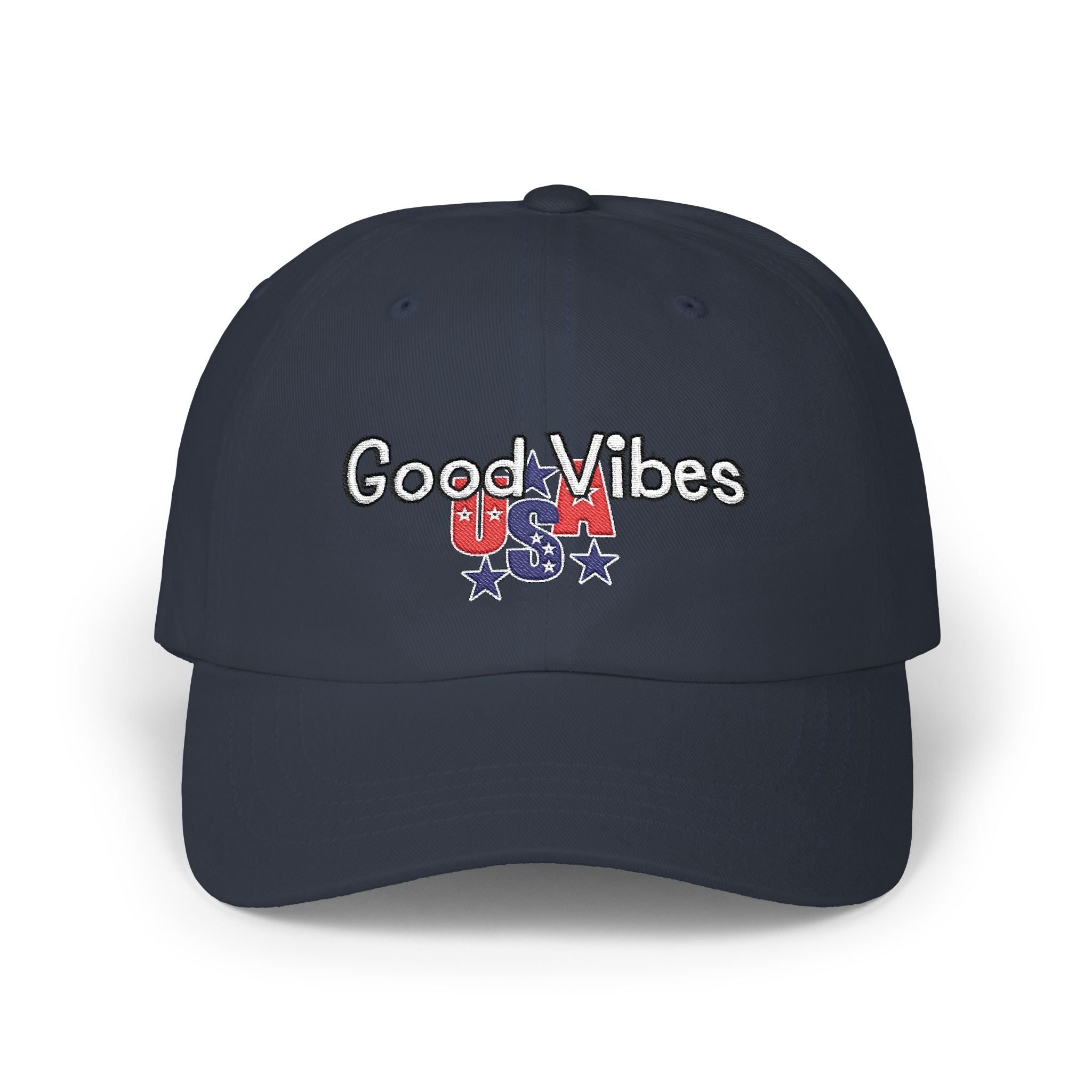 Good Vibes USA Dad Cap — Independence Day Patriotic Hat