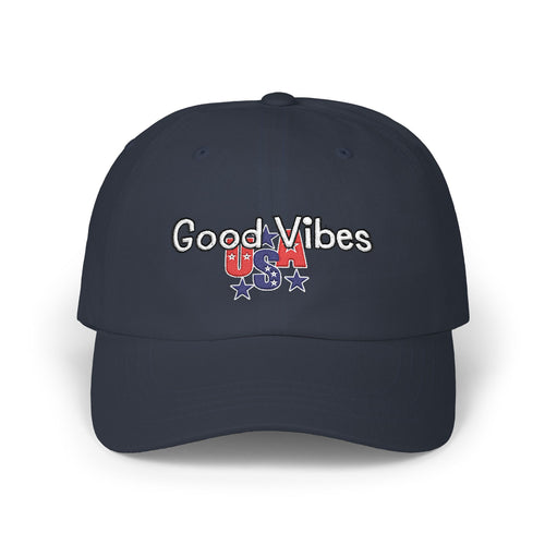 Good Vibes USA Dad Cap — Independence Day Patriotic Hat