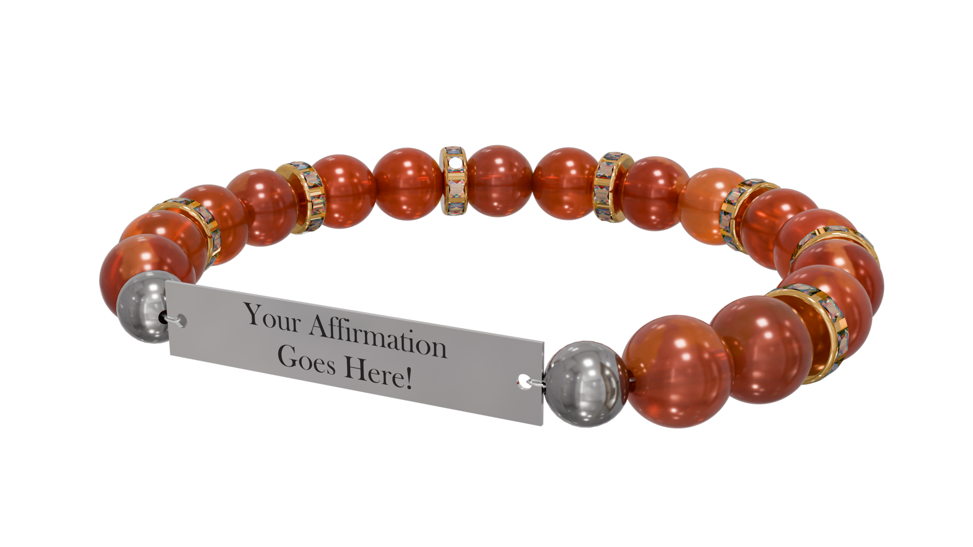 Personalized Positive Perspective Bracelet