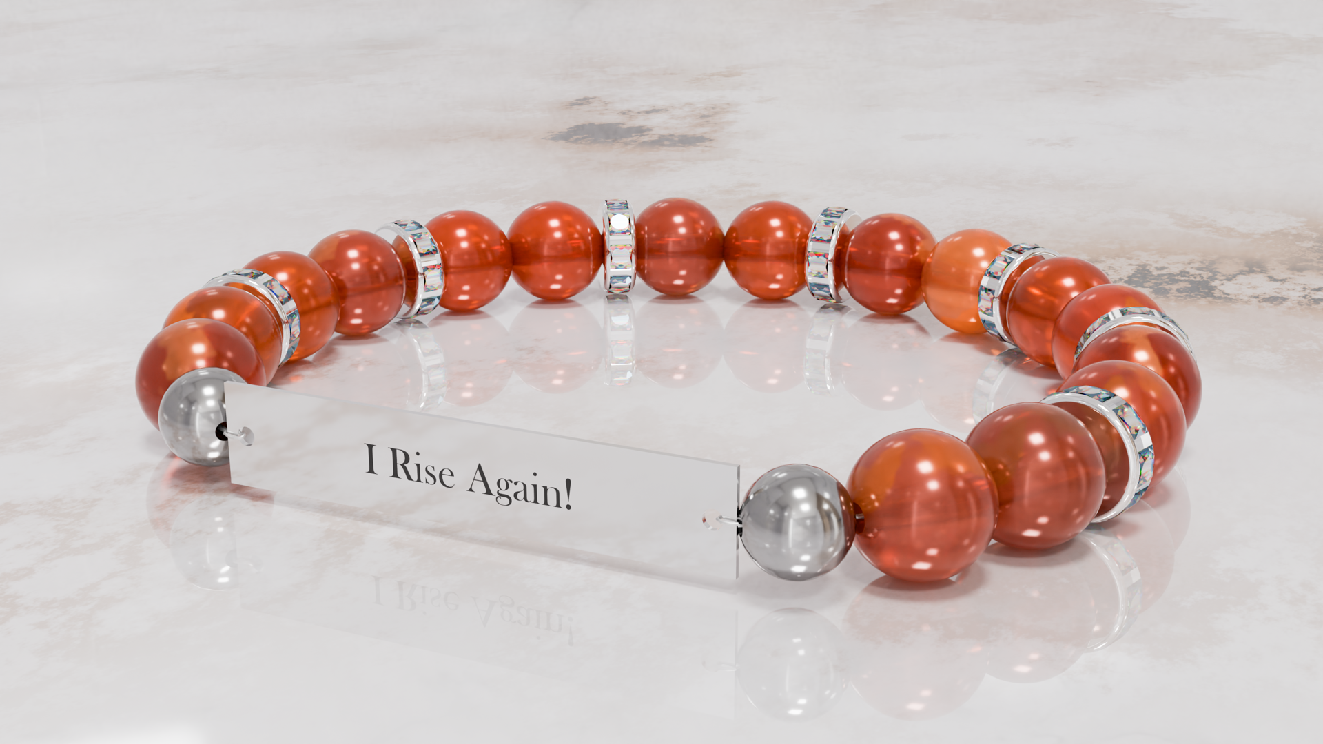 Positive Perspective Carnelian Stone Bracelet-Confidence