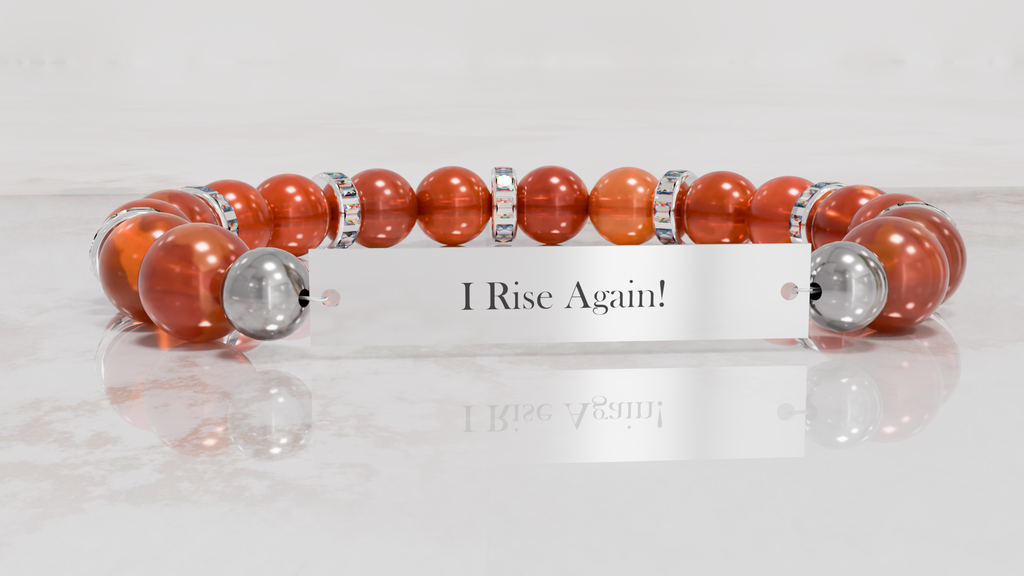 Positive Perspective Carnelian Stone Bracelet-Confidence