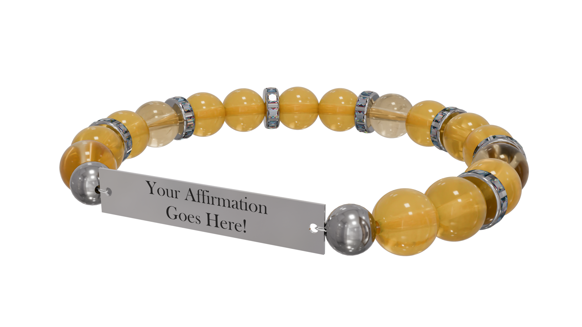 Personalized Positive Perspective Bracelet