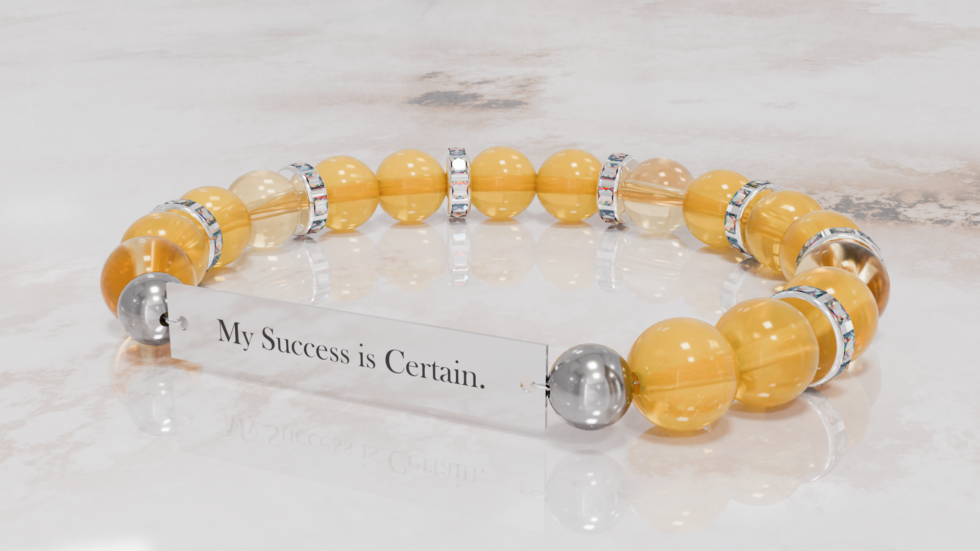 Positive Perspective Citrine Energy Stone Bracelet-Wealth