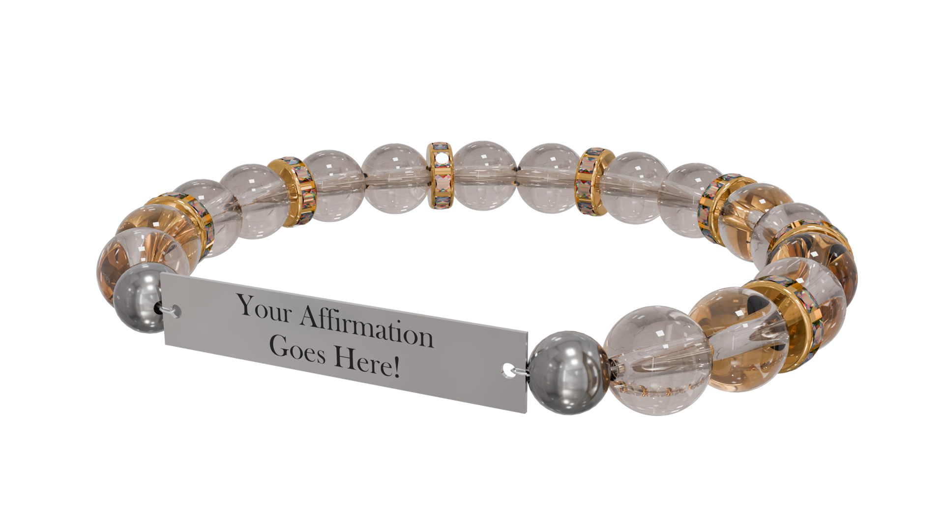 Personalized Positive Perspective Bracelet