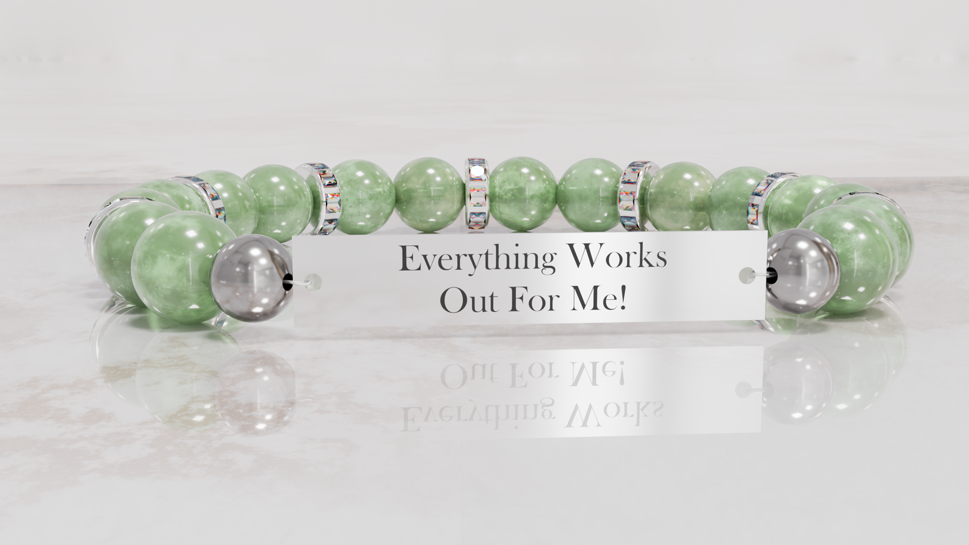 Positive Perspective Green Aventurine Stone Bracelet-Luck