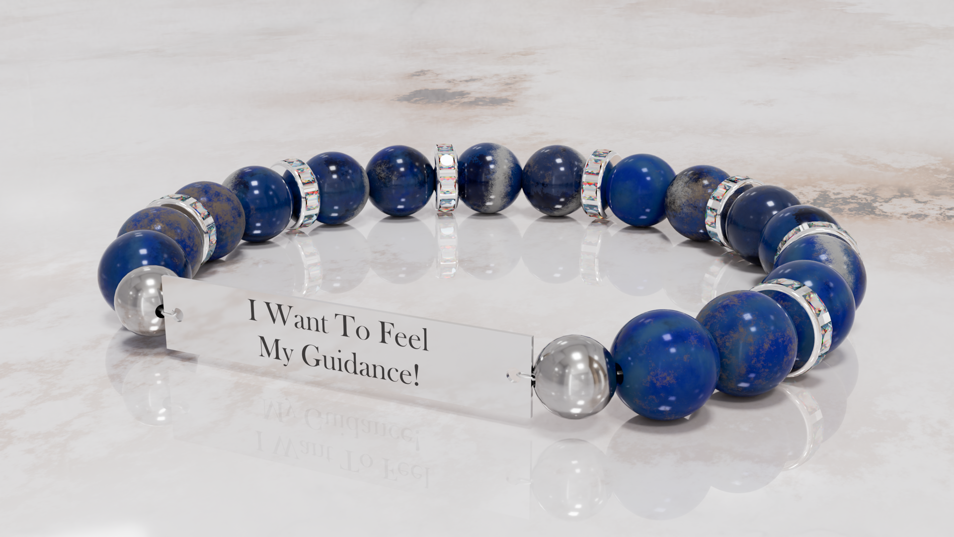Positive Perspective Lapis Lazuli Stone Bracelet-Wisdom