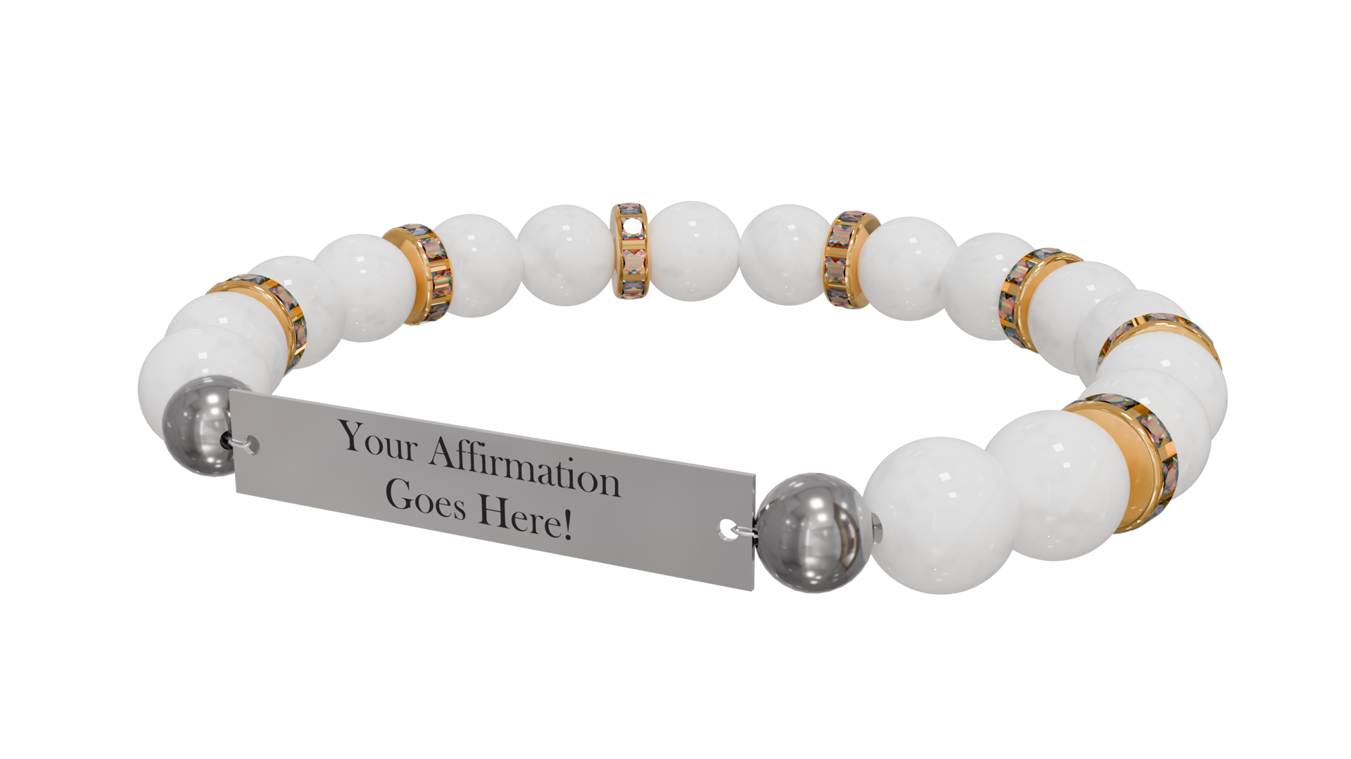 Personalized Positive Perspective Bracelet