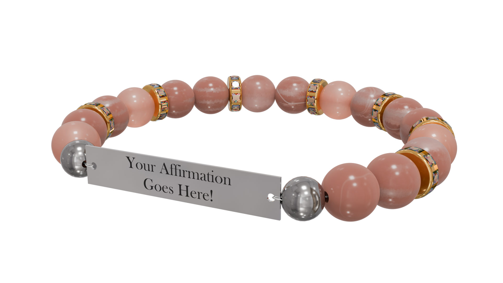 Personalized Positive Perspective Bracelet